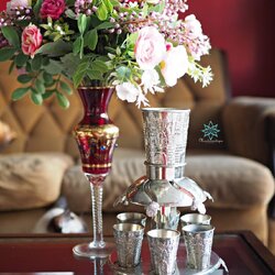 set น้ำพุไวน์เก่าเคลือบนิกเกิล (NICKEL COATED WINE FOUNTAIN)