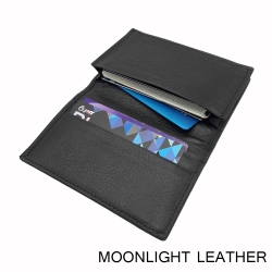 กระเป๋าใส่บัตร นามบัตร หนังวัวแท้ รุ่น Biz สีดำ สวยงาม ไม่ลอกร่อน ไม่แตก ยิ่งใช้ยิ่งนิ่มยิ่งสวย พกพาง่าย มีกล่องพร้อมเป็นของขวัญ