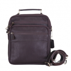 กระเป๋าหนังแท้ ทำจากหนังวัว หิ้วได้ สะพายได้ สำหรับผู้ชาย รุ่น Master สีน้ำตาลเข้ม แบรนด์ Moonlight แท้พร้อมถุงกันฝุ่น ประกัน 1 ปี