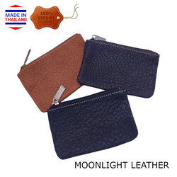 กระเป๋าใส่เหรียญหนังแท้ MOONLIGHT ทำจากหนังวัว นุ่มนิ่ม ไม่ลอก ทนทาน ใส่แบงค์ ใส่บัตรได้ มีสามสี พร้อมกล่องสวย