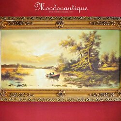 Morning Life (ภาพวาดสีน้ำมันบนผ้าใบ)