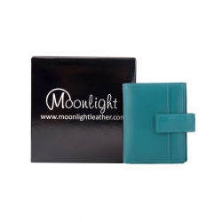 กระเป๋าใส่บัตร หนังแท้ รุ่น Professtional สีเทอร์คอยส์ (ฟ้าอมเขียว)