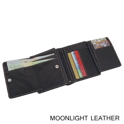 กระเป๋าสตางค์ชายหนังแท้ รุ่น Less But More Ep.12 ทรงตั้ง จัมโบ้ อลังการงานสร้าง หนังนุ่มมาก แข็งแรง ไม่ลอกร่อน สีดำ มีกล่องพร้อมเป็นของขวัญได้