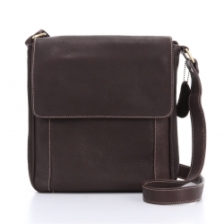 กระเป๋าสะพายรุ่น Vincent สีน้ำตาลเข้ม (No.056)