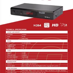 Ideasat Topten RF 1G กล่องรับสัญญาณดาวเทียมมี RF out ปรับช่อง RF ได้ รับประกัน 1 ปี