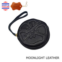 กระเป๋าใส่เหรียญ ใส่เศษตังค์ ใส่แบงค์ หนังวัวแท้แบรนด์ Moonlight สวย ทน ไม่ลอก มีให้เลือกหลายสี พร้อมกล่องเป็นของขวัญได้