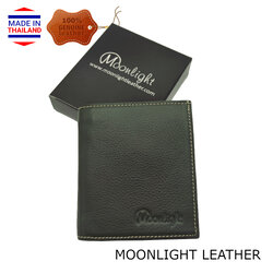 กระเป๋าสตางค์หนังวัวแท้ นิ่ม ทน รุ่น Vulcan-V กระเป๋าทรงตั้งขนาดจัมโบ้ มีขอบกว้างใส่เงินได้เป็นแสน สีเขียวเข้ม มีกล่อง