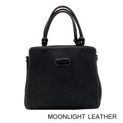 กระเป๋าสะพายหนังแท้ MOONLIGHT รุ่น Freya สีดำ ทำจากหนังวัวแบบชามัวร์ นุ่มมาก ทนทาน ไม่ลอกร่อน ยิ่งใช้ยิ่งสวย