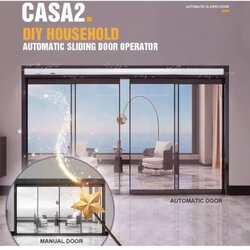 ประตูอัตโนมัติราคาพร้อมติดตั้ง Auto Door ประตูออโต้ ชุดรางเลื่อน บานเลื่อนอัตโนมัติ Single door - CASA2