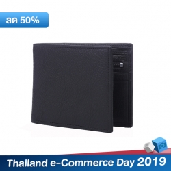 กระเป๋าสตางค์หนังวัวแท้ สำหรับผู้ชาย แบรนด์ Moonlight รุ่น Boss สีดำ สวย ทน เบาบาง นิ่มมาก พร้อมกล่องเป็นของขวัญ ส่งฟรี