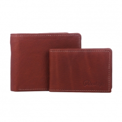 กระเป๋าสตางค์ชาย รุ่น Less But More Ep.06 สีแทน (น้ำตาลอ่อน) มีกล่องพร้อมเป็นของขวัญ