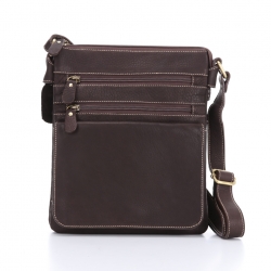 กระเป๋าสะพายรุ่น Zixma สีน้ำตาลเข้ม (No.112)