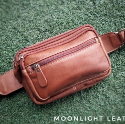 กระเป๋าคาดเอว รุ่น Alpha สีแทน (No.110)