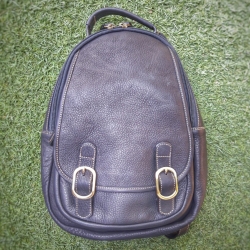 เป้หนังแท้ สะพายหลัง รุ่น Traze (No.151) สีดำ