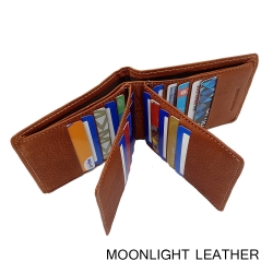 กระเป๋าสตางค์ชายหนังแท้ รุ่น Less But More Ep.13 ใส่บัตรเน้นๆ 25 ใบ ขนาดจัมโบ้ หนังนุ่มมาก แข็งแรง ไม่ลอกร่อน สีน้ำตาลอ่อน มีกล่องพร้อมเป็นของขวัญได้