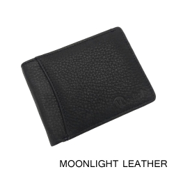 กระเป๋าสตางค์หนังแท้ แบบหนีบธนบัตร รุ่น Mix สีดำ หนังนุ่ม สวย ไม่ลอกร่อน พร้อมกล่องเป็นของขวัญได้