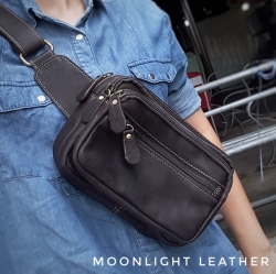 กระเป๋าคาดเอว รุ่น Alpha สีน้ำตาลเข้ม (No.110)