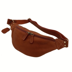 กระเป๋าคาดเอว คาดหน้าอก หนังแท้ รุ่น Speed สีน้ำตาลอ่อน ทำจากหนังวัว นุ่มมาก แข็งแรงไม่ลอก มีถุงกันฝุ่น รับประกัน 1 ปี (No.075)