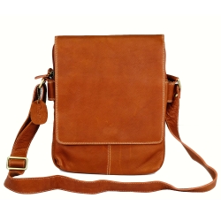 กระเป๋าสะพายหนังแท้ ทำจากหนังวัว สำหรับผู้ชาย รุ่น Pro สีน้ำตาลอ่อน แบรนด์ Moonlight ใส่เอกสารขนาด A4 ได้ พร้อมถุงกันฝุ่น ประกัน 1 ปี