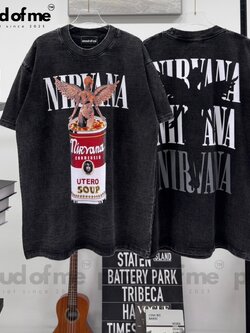 เสื้อยืดงานฟอกลาย NARVANA