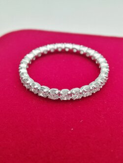 แหวนเพชรแท้รอบวงรวม 0.81 cts