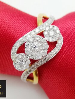 แหวนเพชรแท้รวม 0.46 cts