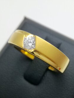 แหวนผู้ชายเพชรแท้ 0.20 cts