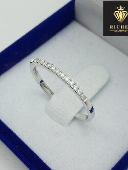 แหวนเพชรแท้น้ำหนักรวม 0.14 cts