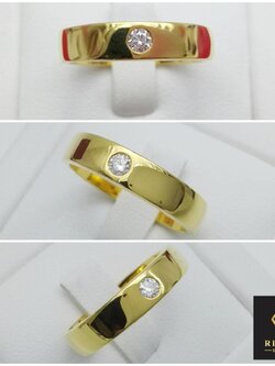 แหวนเพชรผู้ชาย 0.07 cts