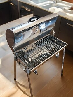 เตาอบสแตนเลสไร้ควัน ชายเล็ก ขนาด 55 ซม.