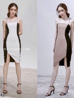 TW6762-เดรสสั้น สายโซ่