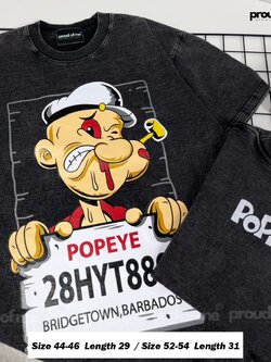 เสื้อยืดงานฟอกลาย POP EYE