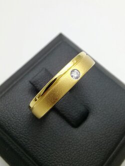 แหวนผู้ชายเพชรแท้ 0.05 cts