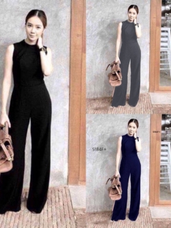 จั้มสูทคอเต่าขายาว