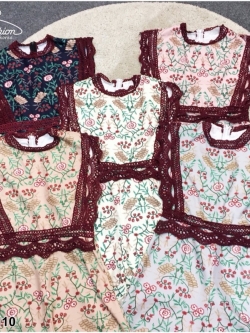 TW7110-จั้มสูทลูกไม้ประการัง