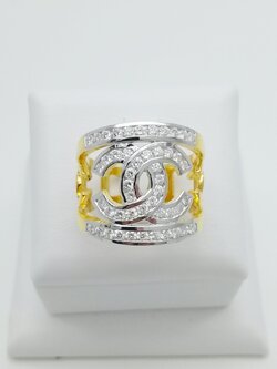 แหวนเพชรชาแนล Chanel 0.96 cts ทองคำ 18K