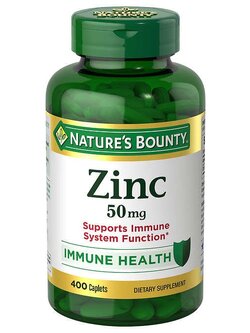 ** CLEARANCE + ค่าจัดส่ง 29- ทุกออเดอร์ ** Nature's Bounty Zinc 50mg 400 เม็ดแข็ง - Zinc Gluconate ซิงค์กลูโคเนต หมดอายุ 05/2026