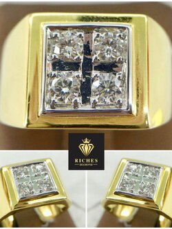 แหวนเพชรผู้ชายแท้ 0.44 cts