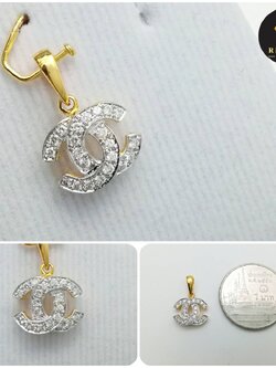 จี้เพชรแท้ทรงชาแนล 0.11 cts