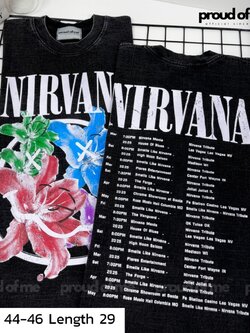 เสื้อยืดงานฟอกลาย NARVANA