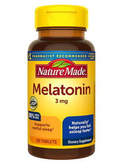 Nature Made Melatonin 3mg 120 เม็ด หมดอายุ 01/2027
