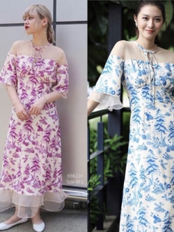 TW6962-แม็กซี่เดรสต่อมุ้ง