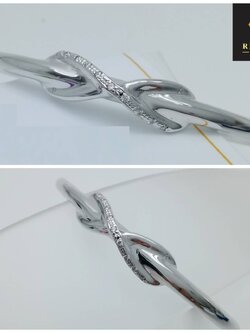 กำไลทองคำแท้ Infinity ประดับเพชรแท้ 0.09 cts