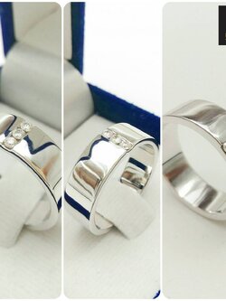 แหวนเพชรแท้ผู้ชาย 0.09 cts