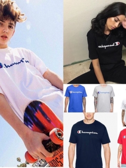 CP01 Champion เสื้อยืดสกรีนลายโลโก้