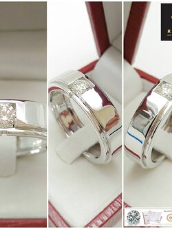 แหวนผู้ชายเพชรแท้ 0.40 cts GIA