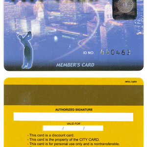 บัตร Pvc แถบแม่เหล็ก