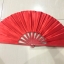 พัดรำไทเก๊กและกังฟู. สีแดงล้วน สินค้าพร้อมส่ง