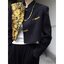 เสื้อJacket ลายพิมพ์นูนสีทอง รหัส GR 480 สินค้าพร้อมส่ง