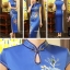 กี่เพ้ายาว สีน้ำเงิน รหัส BL 165 สินค้าพร้อมส่ง